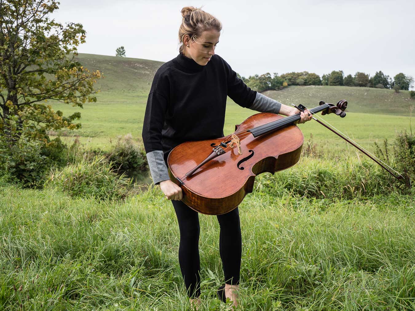 Portraitfotografie Thomas Gauck Künstler Musiker Schauspieler mit Cello